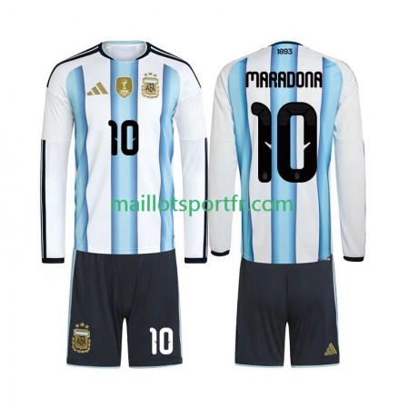 Maillot de Foot Argentine Maradona 10 World Cup Enfant Domicile 2026 ML